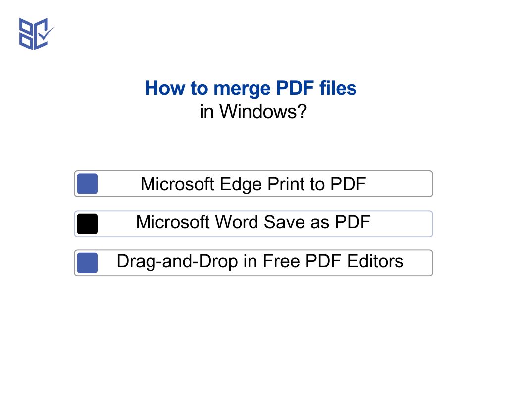 How to merge PDF files in Windows